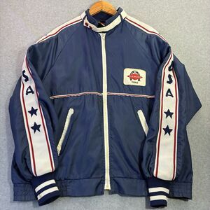 Men’s Diamond Tools USA Vintage Jacket L Blue Full Zip Workwear Made USA